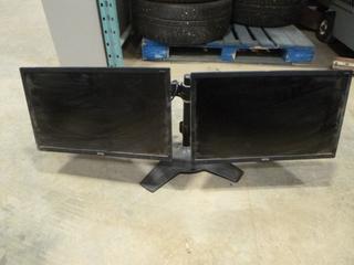 BenQ Double Computer Monitors on One System, Side by Side (P-2-2)