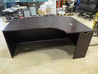 L-Shaped Desk, Size 71 In. x 4 Ft. x 30 In.