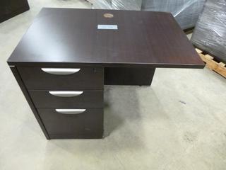 (2) 2-Drawer Cabinets, 36 In. x 22 In. x 30 In. and (2) Corner Table with 3-Drawer Cabinet, 3 Ft. x 2 Ft. x 30 In.