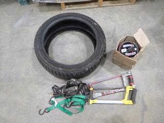 (1) Tire: Matrek 205/45R17 with Ratchet Straps, Beacon Light, Saws (N-1-1)