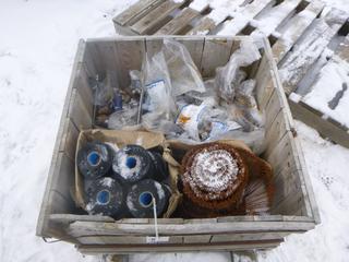 Assortment of Fittings, Nuts, Bolts, Rebar Ties, Renfrew Tape, etc. (Row 2)