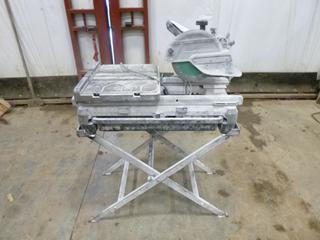 Bosch Tile Saw with Stand *Note: Running Condition Unknown* (O-5-1)