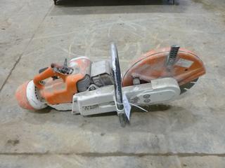 Stihl TS 350 Concrete Saw *Note: No Pull Cord, Engine Turns Over* (O-1-1)