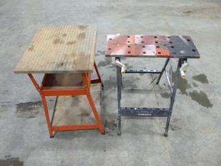 (1) Foldable Table, (1) Saw Stand (Row 3)