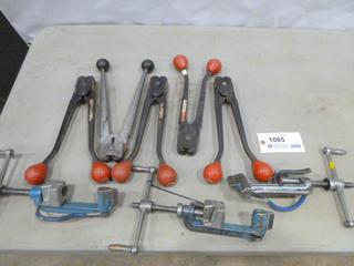 Qty of Banding Equipment, Assortment of Tensioners, Crimpers, 1/2 In. and 3/4 In. Closed Steel Strap Seals (O32)