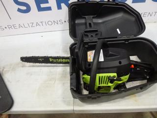 Poulan 16 In., 38 cc Chain Saw, Model P3816, c/w Case *Note: Engine Turns Over* (B1)