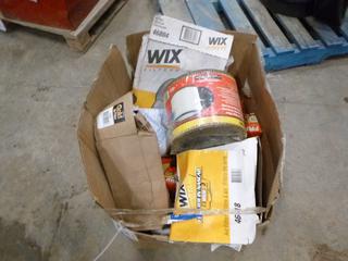 Box of Assorted Oil/Fuel and Air Filters (R-3-2)