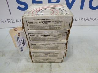 (5) Unused 10 lb. Boxes of Lincoln Electric Pipeliner 705-G 0.045 In. MIG Wire (B1)