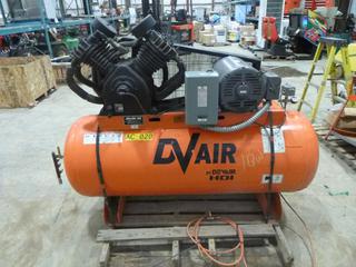 Devair 447 120 Gallon Compressor c/w 15 HP Motor, 3 Phase, SN 12407 (Z)