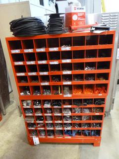 (2) Stackable Wurth 40 Compartment Bolt Bins, Stacked (Z)