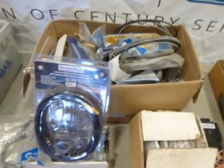 Curv-O-Mark Contour Marker, 500 Amp Ground Clamp, Large Box of MIG/Flux Core Gun Liners, Assorted Welding Parts (R33)