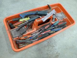 Qty of Misc Hand Tools, Includes Screwdrivers, Wrenches, Pliers and More (S-2-2)
