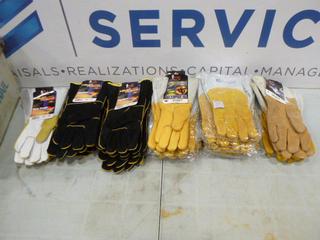 Qty of Unused WeldClass and Watson Welding Gloves, Various Styles and Sizes (C1)