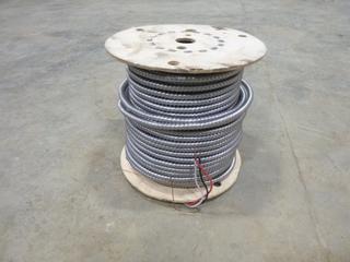 (1) Spool North Cables AC90 3C12 600 V, Code 4 Wire, Metal Coated, *Note: Length Unknown* (N-2-3)