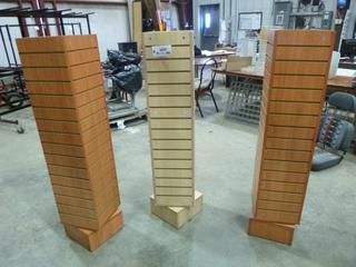 (3) Swivel Display Units, 1 Ft. x 1 Ft. x 55 1/2 In. (C2)