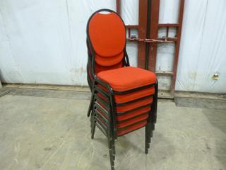 (6) Banquet Room Style Stackable Chairs (E. Sea Can)