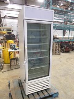 True Industrial Style Refrigerator, Model GDM-23-HC-TSL01 c/w 115 Volts, 60 Hz, 4.5 Amp, SN 9370607, 26 1/2 In. x 31 1/2 In. x 78 In. (Z)