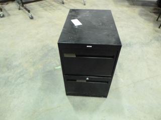 2-Drawer File Cabinet with Contents, 26 1/2 In. x 18 In. x 28 In. (N-1-3)