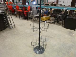 3-Tier Adjustable Swivel Shoe/Boot Rack (D Back Wall)