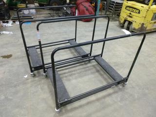 (2) Rolling Table Cart, 48 In. x 29 In. x 40 In. (H)