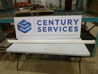 7 Ft. x 4 Ft. Pull Down Projector Screen (A2)