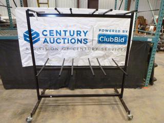 Foldable Chair Rack, 64 In. x 69 In. on Castors (Row 2)