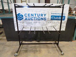 Foldable Chair Rack, 64 In. x 69 In. on Castors (Row 2)