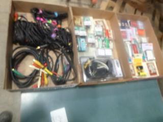 Qty of Assorted Cords, Screws, Ink Pad Sets (C2)