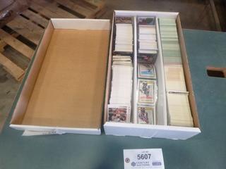 Box of Hockey, Basketball and Football Cards (D1)