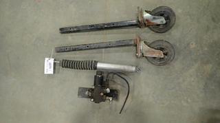 (2) 8 In. Casters On Steel Posts, (1) 26 In. T/MV7251 Spring, (1) Valve Pump (Chris BD)