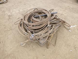 Qty of Various Lengths of Wire Rope Slings (Row 3)