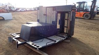 (1) Truck Deck with Storage Racks, Size: 69 In. x 102 In. x 94 In. (N. Fence)