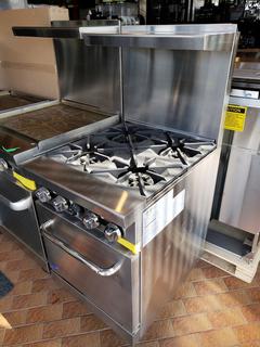 Model ATO-4BCAH1 4-Burner 24in Range w/ Standard Oven- NG *Note: Item Cannot Be Removed Until December 23rd*