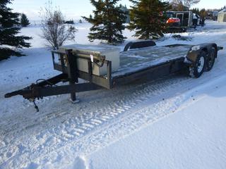2005 20ft T/A Tilt Deck Trailer C/w 59in X 21in Storage Box And 2 5/16in Ball Hitch. VIN 2P9UH252251057043