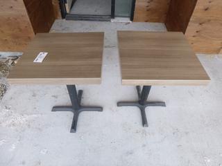 (2) 2in X 2ft X 29in Tables