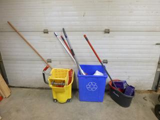 Qty of Mops, Buckets, Electric Rat Traps And Misc Supplies