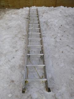 Featherlite 28ft Aluminum Extension Ladder *Note: Dent On (1) Rung*