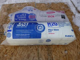 (1) Bag Of Pink Panther 48in X 16in X 6in Insulation And (1) Bag Of Johns Manville 47in X 15in X 6in Insulation