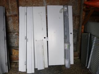 (2) 39.5in X 83.5in Metal Doors w/ Metal Frames