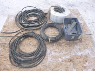 Qty Of Assorted Hoses, Cable Casing, Propane, Water, Pressurized Water And Ipex Electrical Casing