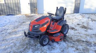 2019 Husqvarna TS354XD Ride On Lawn Mower C/w Kohler 7000 Series KT735 26HP 747cc Gas Engine, 54in Deck Filters, Blades And Oil. Showing 23.7hrs. SN 032019A002629 