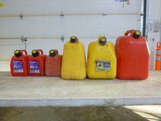 Qty Of (6) Assorted Size Jerry Cans