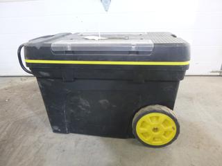 Stanley Tool Box C/w Assortment Of Electrical Parts
