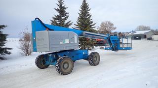 2005 Genie S-45 45ft Telescopic Boom Lift C/w Perkins 404C-22 4-Cyl Diesel Engine. Showing 9035hrs. SN S4505-8578