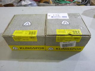 Qty Of Approx. (20) Klingspor 7in X 7/8in 60 Grit Abrasive Mop Discs
