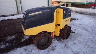 Bomag BMP 8500 Vibratory Trench Compactor C/w Kubota D1005 Engine, Showing 439 Hrs, Remote Control. SN 101720122854