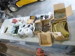 Qty Of Assorted Nails, Screws And Misc Supplies