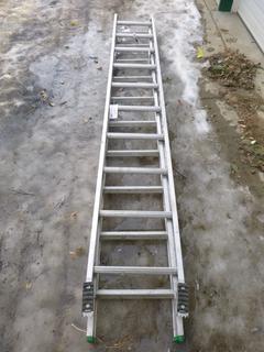 20ft Extension Ladder *Note: Requires Repair, In 2 Pieces 10ft Sections*