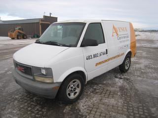 2005 GMC Safari Van c/w Vortec 4.3 L, Auto, A/C, Showing 235,787 Kms. VIN 1GTDM19X55B506494.