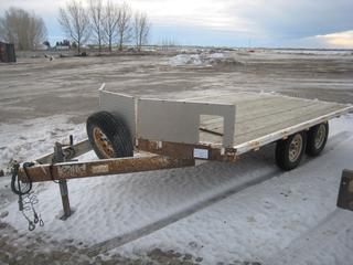 2005 RT Trailers 18' T/A Ball Hitch Snowmobile Trailer c/w 2 5/16" Ball, Slide Out Ramps, Spare Tire. VIN 2R9SS42A35W682432 Unit # U5602.